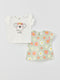 Crew Neck Baby Girl T-Shirt 2-Pack